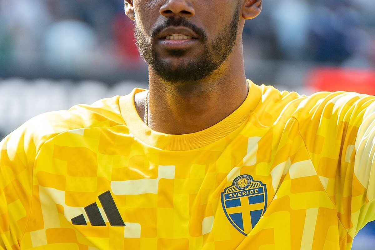 Alexander Isak vid VM-matchen Frankrike–Sverige 2026